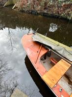 Oude polyester roeiboot / visboot, Watersport en Boten, Ophalen, Gebruikt