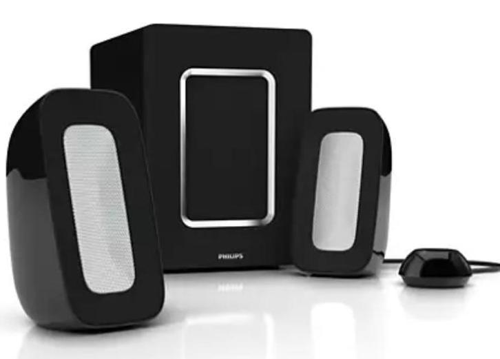 Philips Multimedia Speakers 2.1, fantastisch geluid, NwStaat, Computers en Software, Pc speakers, Zo goed als nieuw, Audiokanaal 2.1