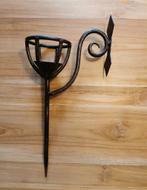 Gietijzeren toorts / wand kaarshouder / wandkandelaar, Huis en Inrichting, Woonaccessoires | Kandelaars en Kaarsen, Overige materialen