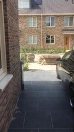 Oprittegels antraciet - 30m2 (60x60x6), Ophalen, Zo goed als nieuw, Beton, Terrastegels