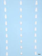 6749 nijntje blauw vintage kinderkamer behang swiet, Ophalen of Verzenden, Minder dan 10 m², Blauw