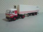 Herpa Mercedes NG dichte trailer Rutges, Ophalen of Verzenden, Zo goed als nieuw, Bus of Vrachtwagen, Herpa
