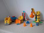 Lego Duplo grote Bouwplaats 10813 kraan truck trilplaat, Ophalen of Verzenden, Gebruikt, Complete set, Duplo