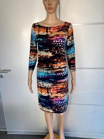 i505 Vanilia maat 38=M fleurige jurk jurkje blauw/rood beschikbaar voor biedingen