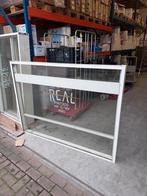 Aluminium Terras Scherm - 3 Stuks - Uitschuifbaar, Doe-het-zelf en Verbouw, Glas en Ramen, Ophalen, Gebruikt, Overige typen, 120 tot 160 cm