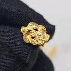 Mooie Mattenklopper 14k gouden oorbellen, Ophalen of Verzenden, Nieuw, Goud, Goud