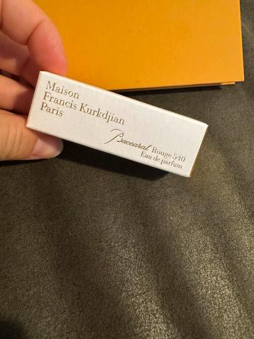 Maison Francis Kurkdjian Baccarat Rouge 540 5ml - Nieuw beschikbaar voor biedingen