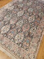 Vintage handgeknoopt oosters tapijt kashmir zijde 330x209, Huis en Inrichting, Stoffering | Tapijten en Kleden, Info@SlatsAntiek.nl