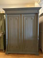 Antieke servieskast vintage kast brocante legkast groen VdlM, Antiek en Kunst, Antiek | Meubels | Kasten, Ophalen
