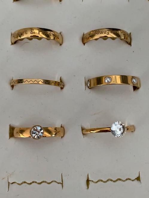 IXXXI maat 18 vulringen - tussenringen (rose)goudkleurig, Sieraden, Tassen en Uiterlijk, Ringen, Nieuw, Dame, 18 tot 19, IJzer of Staal
