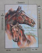 Cado voorbedrukt borduurstramien  2 paarden  104, Ophalen of Verzenden, Nieuw, Handborduren, Onderdeel of Toebehoren