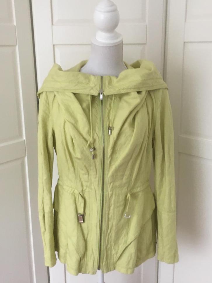 Claudia Strater lime groene jas tussenjas, maat M, Kleding | Dames, Jassen | Zomer, Gedragen, Maat 38/40 (M), Groen, Ophalen of Verzenden
