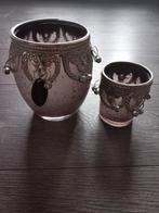 Riverdale waxinelichthouders, Ophalen of Verzenden, Gebruikt, Overige materialen, Minder dan 25 cm
