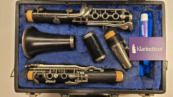Noblet Artist besklarinet, Muziek en Instrumenten, Blaasinstrumenten | Klarinetten, Gebruikt, Hout, Met koffer, Ophalen of Verzenden