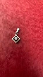 835 zilver gekeurde hanger met zirkonium, Ophalen of Verzenden, Gebruikt, Zilver, Overige voorstellingen