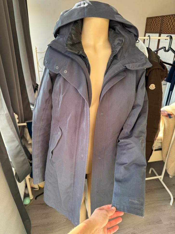 Patagonia 3-in-1 Parka - Donkergrijs - Maat M, Kleding | Dames, Jassen | Winter, Zo goed als nieuw, Maat 38/40 (M), Grijs, Ophalen of Verzenden