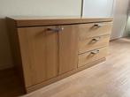 Houten kast met lades en deur, 100 tot 150 cm, Eikenhout, Ophalen of Verzenden, Zo goed als nieuw