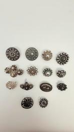 Alkemaal gave oude zilveren broches: Zeeuwse knoppen., Verzenden, Zilver, Broche