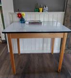 Tafel, vintage, hout/formica, Ophalen, Gebruikt, 100 tot 150 cm, 50 tot 100 cm