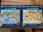2x Jan van Haasteren Puzzel - De Wijngaard & Zandsculpturen, Ophalen of Verzenden, 500 t/m 1500 stukjes, Zo goed als nieuw, Legpuzzel