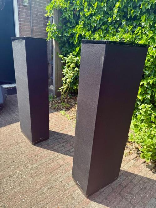 Definitive Tech BP-20 Bipolar Floor Standing Tower Speakers, Audio, Tv en Foto, Luidsprekers, Gebruikt, Front, Rear of Stereo speakers