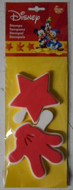 stempel mickey hand en ster disney hobby kinderkamer NIEUW, Ophalen of Verzenden, Nieuw, Inkt, Foam of Stempelhouder