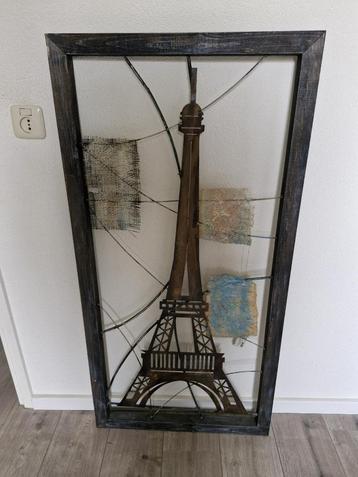 Kunstwerk/schilderij Parijs Eiffeltoren beschikbaar voor biedingen