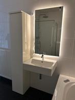 prachtige wastafel voor in badkamer 60 x 47 cm + Grohe kraan, Ophalen, Overige typen