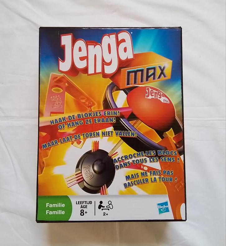 Super leuk actiespel JENGA MAX., Hobby en Vrije tijd, Gezelschapsspellen | Bordspellen, Ophalen of Verzenden