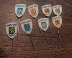 Collectie Leeuwen-Zegel Provincie Speldjes, Verzamelen, Speldjes, Pins en Buttons, Ophalen of Verzenden, Gebruikt, Stad of Land
