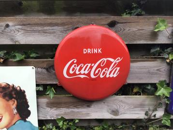 Coca Cola emaille reclamebord  beschikbaar voor biedingen