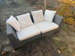 Loungeset + kussens, Tuin en Terras, Tuinsets en Loungesets, Ophalen, Kunststof, Gebruikt, Bank