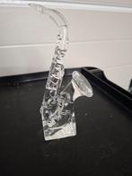 Vintage Kristallen Trompet - 20x5cm, Gebruikt, Wit, Ophalen of Verzenden, Glas