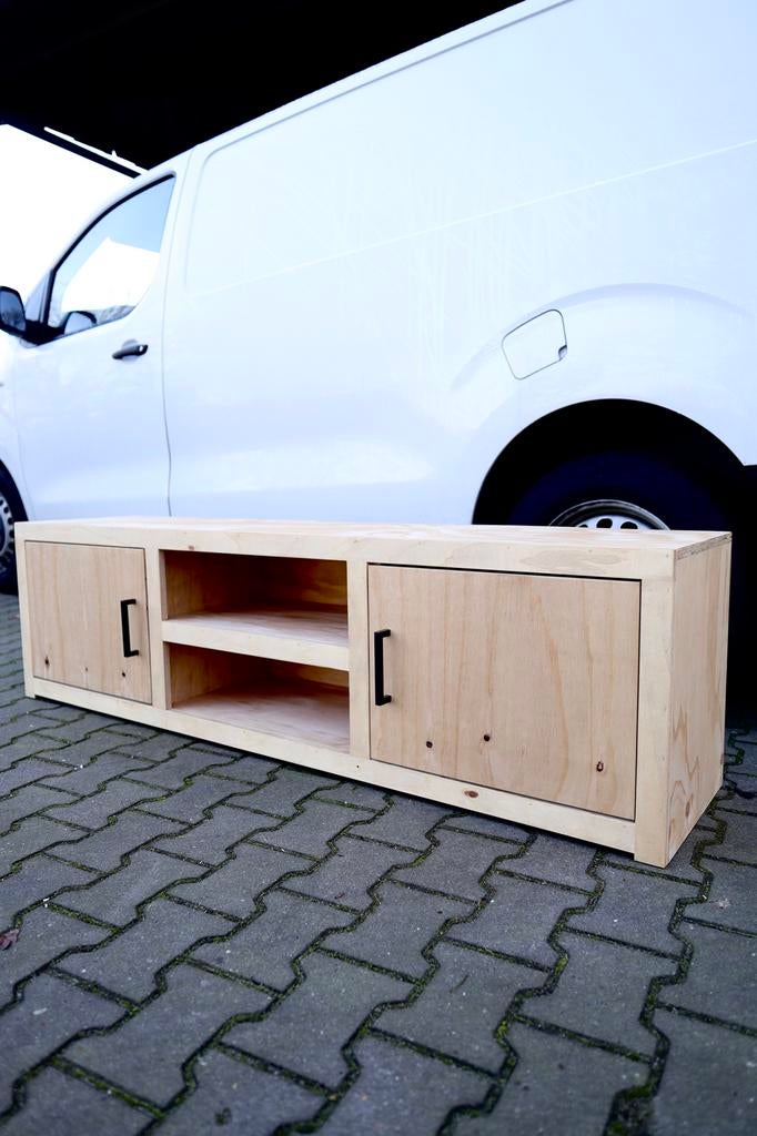 Nieuw tv meubel 180cm (mango hout kleur), Huis en Inrichting, Kasten | Televisiemeubels, Ophalen, 150 tot 200 cm, Nieuw, Minder dan 100 cm