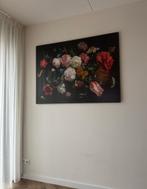 Schilderij stilleven met bloemen Hout 140 x 100, Antiek en Kunst, Ophalen of Verzenden