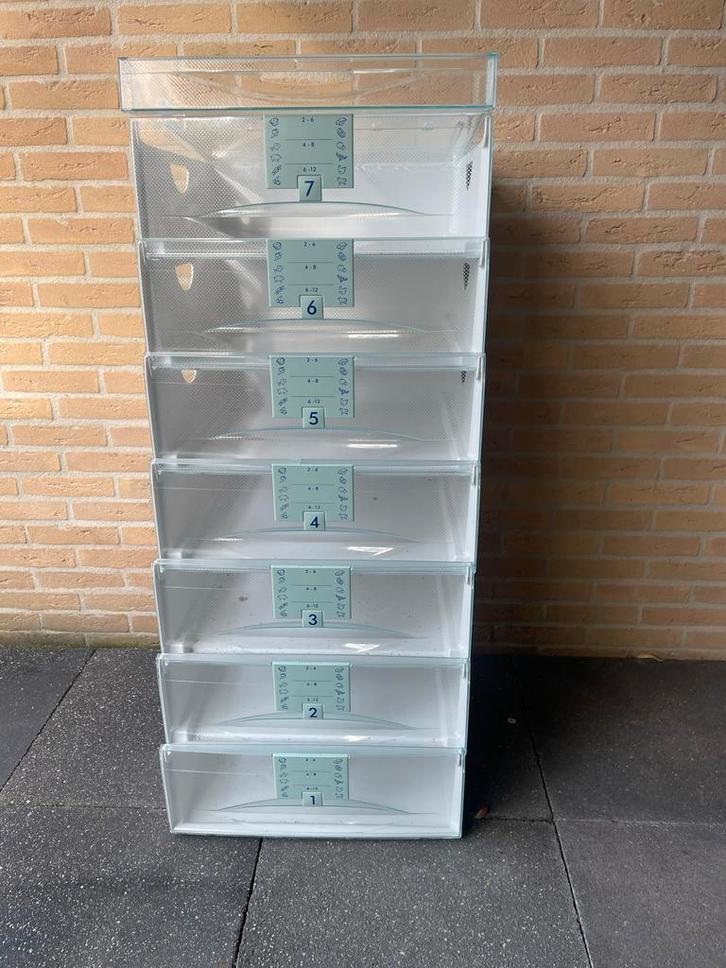 Liebherr Vrieskast Lades - 3x Glas met Geleider, Witgoed en Apparatuur, Vriezers en Diepvrieskisten, Gebruikt, 160 cm of meer