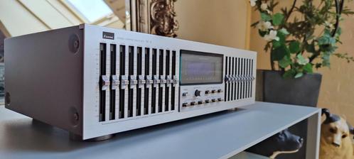 Sansui Stereo Graphic Equalizer SE-8 - 10 bands Silver/Gold., Muziek en Instrumenten, Versterkers | Keyboard, Monitor en PA, Zo goed als nieuw