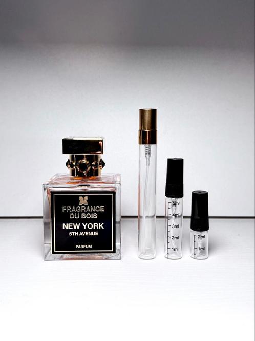 Fragrance du Bois - New York 5th Avenue (Sample/Proefje), Sieraden, Tassen en Uiterlijk, Uiterlijk | Parfum, Nieuw, Ophalen of Verzenden
