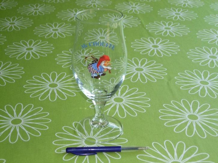 Mc Chouffe glas - 25cl, Verzamelen, Biermerken, Zo goed als nieuw, Glas of Glazen, Overige merken, Ophalen of Verzenden