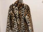 Carnaval leopard bontjas, Kleding | Dames, Jassen | Winter, Ophalen, Zo goed als nieuw, Maat 38/40 (M), Bruin