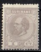 Suriname nr. 1E Koning Willem III 1873-1889 ongebruikt, Postzegels en Munten, Postzegels | Suriname, Ophalen of Verzenden, Postfris