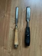2 Houtbeitels 16 en 22 mm Sandvik houten handgreep, Ophalen of Verzenden, Zo goed als nieuw