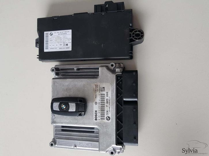 Startset Contactslot + ECU CAS3 BMW 5 serie E60 E61  N47D20, Auto-onderdelen, Elektronica en Kabels, BMW, Gebruikt, Ophalen of Verzenden