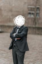 Compleet trouwpak heren, Ophalen, Zo goed als nieuw, Wit, Ivoor of Crème, Trouwpak