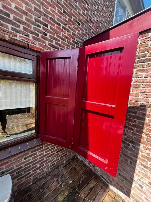 Raamluiken Luiken dubbele luiken, Doe-het-zelf en Verbouw, Deuren en Horren, Gebruikt, Overige typen, Minder dan 200 cm, Hout