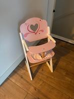 Houten poppen stoel roze, Ophalen, Zo goed als nieuw, Stoel(en)