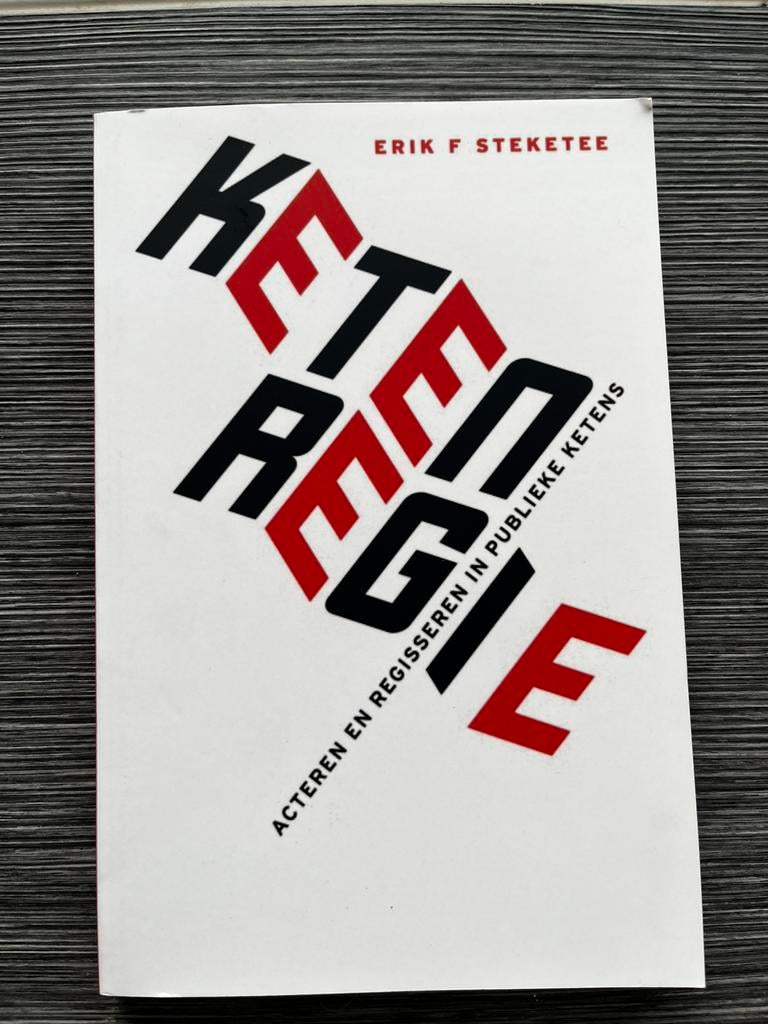 Keten Regie - Erik Steketee, Ophalen of Verzenden, Zo goed als nieuw, Management