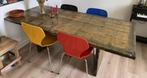 Houten tafel, Ophalen, Gebruikt, 200 cm of meer, 50 tot 100 cm