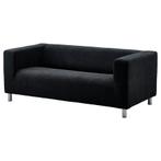 Ikea Klippan Bank - 2-zits - Zwarte Hoes SCHEVENINGEN, Ophalen, Gebruikt, 150 tot 200 cm, Tweepersoons