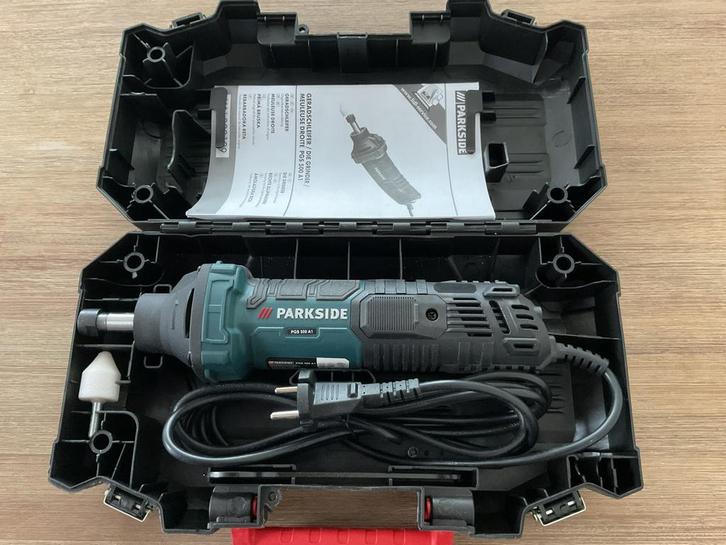 Parkside PGS 500 A1, rechte slijper. Nieuw in koffer, Doe-het-zelf en Verbouw, Gereedschap | Slijpmachines, Nieuw, Rechte handslijpmachine